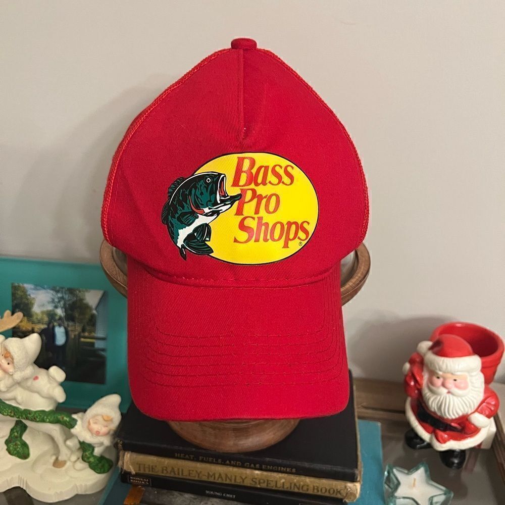Men’s Red Bass Pro Shop Fishing SnapBack.